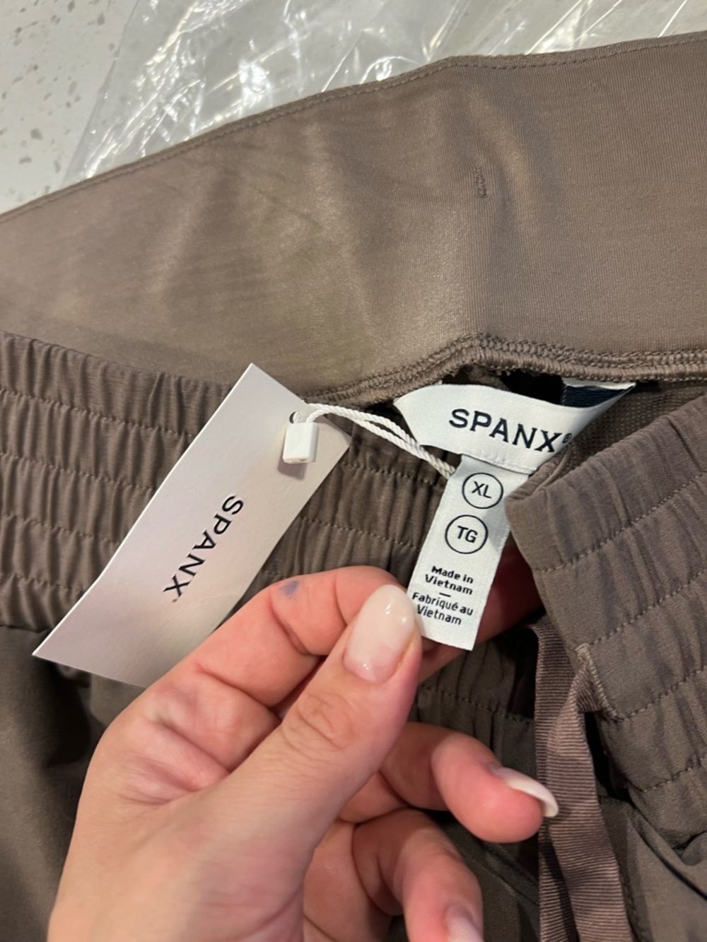SPANX On The Move Wide Leg Travel Pant Brown XL NWT - Picture 4 of 5